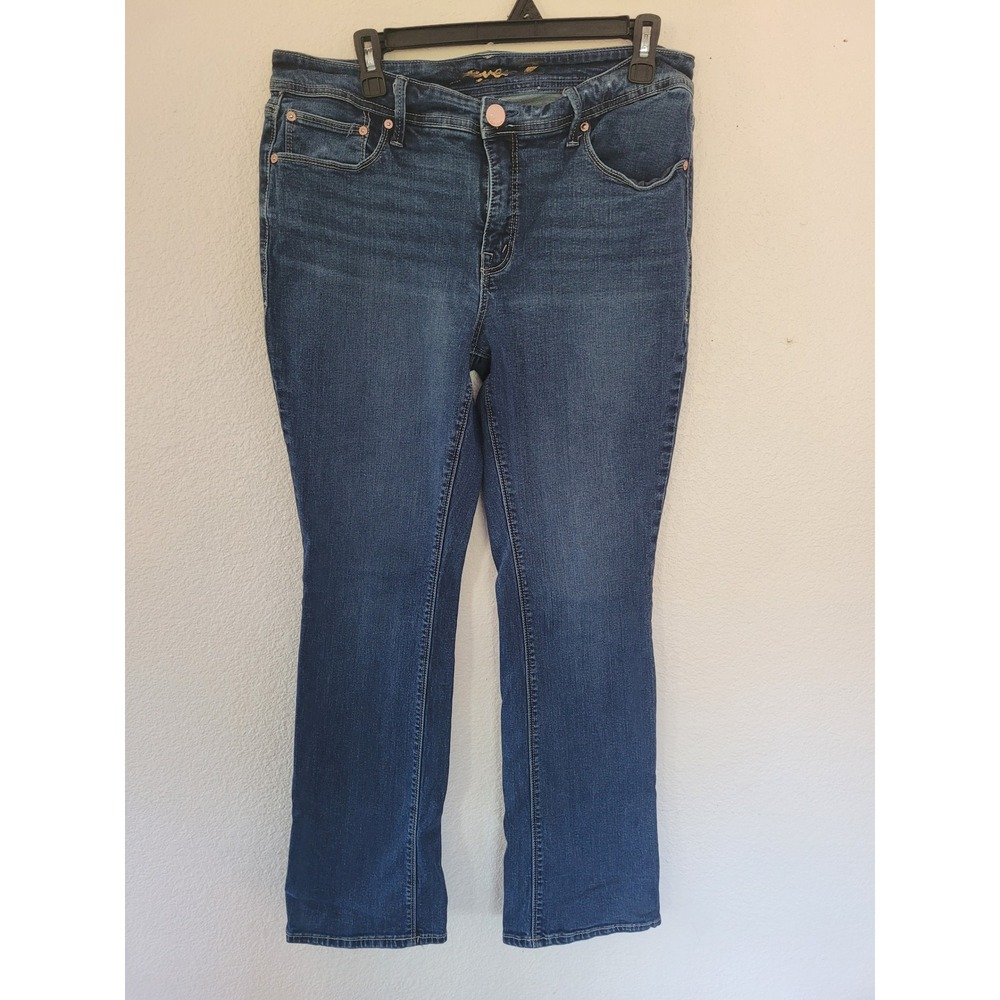 Seven 7 Bootcut Jeans Womens Size 14 Dark Wash Denim‎ Classic Casual #19